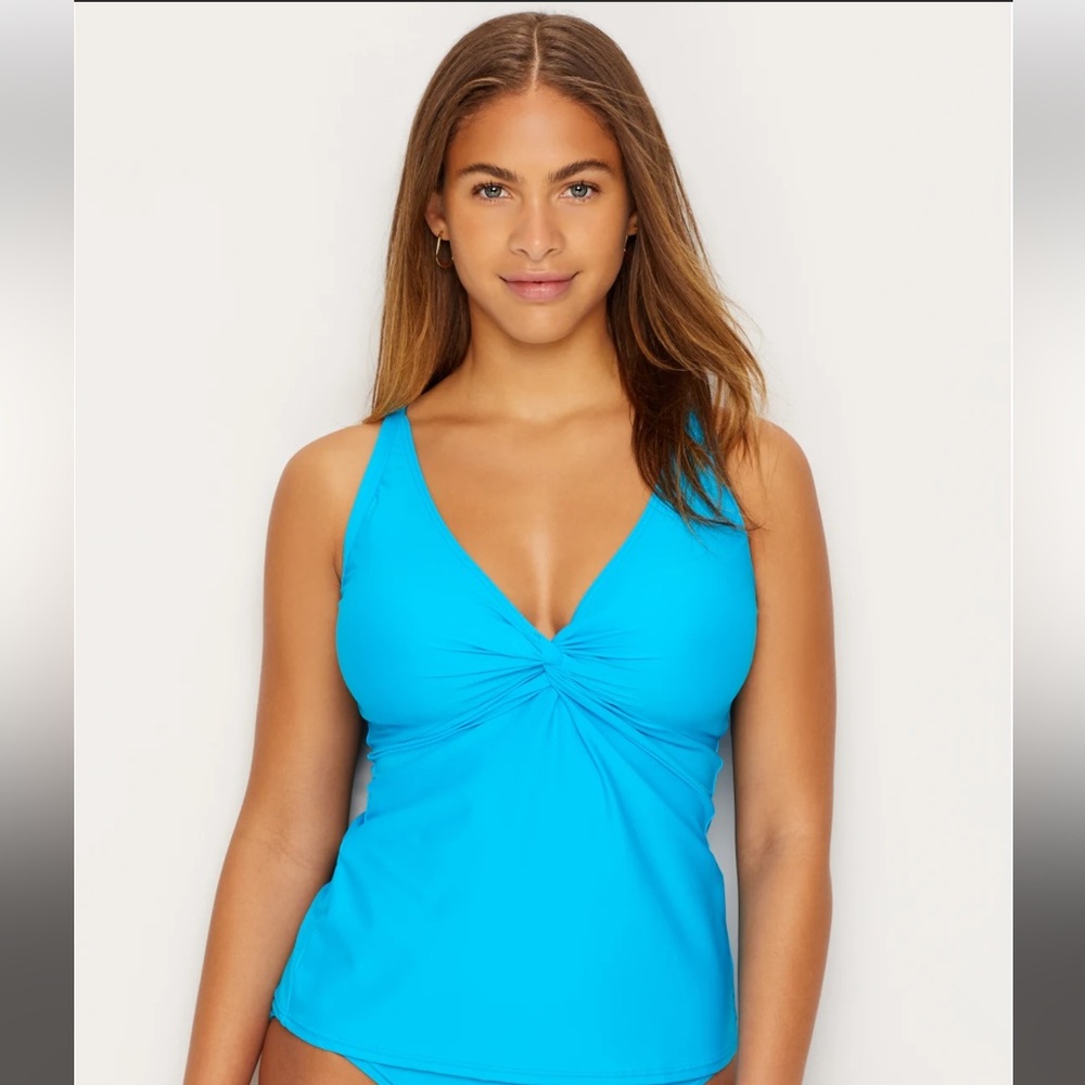 NWT SUNSETS FOREVER TANKINI 36E/34F/32G Poolside Blue